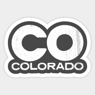CO Colorado State Vintage Typography Sticker